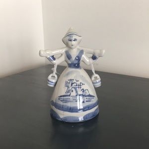 VINTAGE CERAMIC MILK MAID BELL!